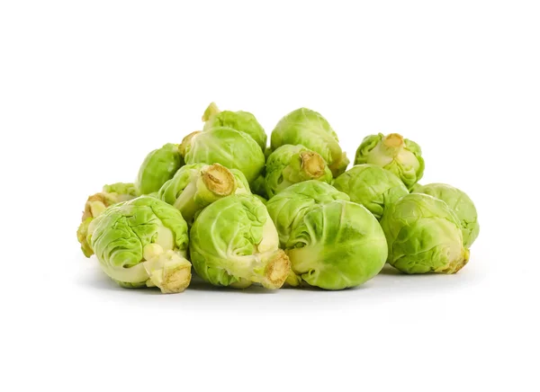 Fresh Brussels Sprouts White Background — Stock Photo, Image