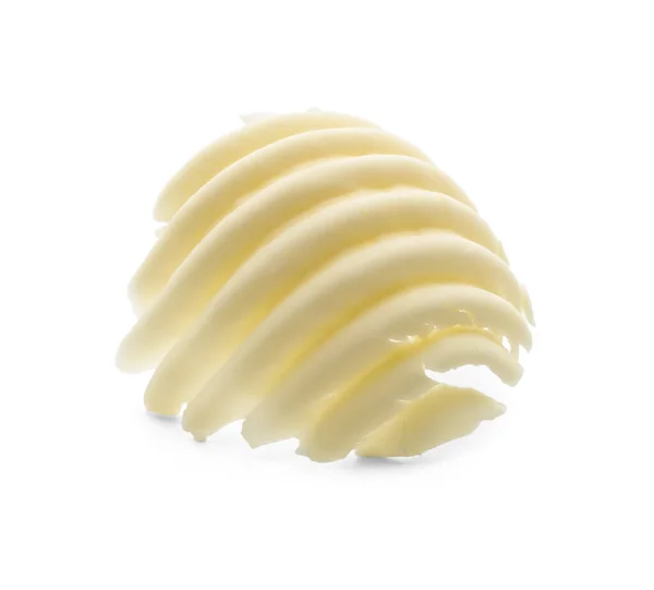 Curl Manteiga Sobre Fundo Branco — Fotografia de Stock
