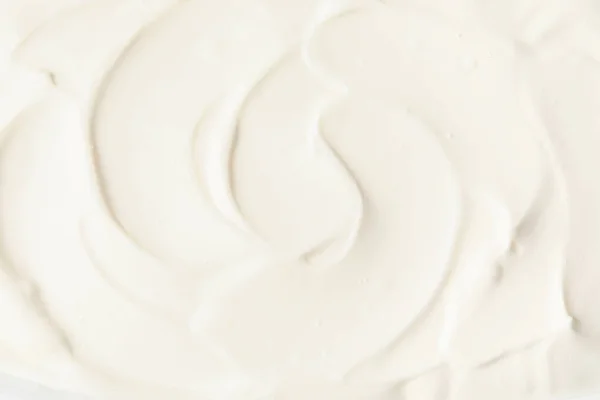 Texture Crème Sure Savoureuse Gros Plan — Photo