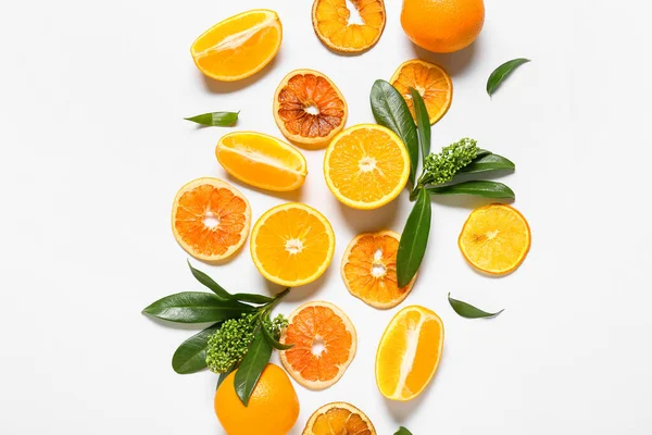 白を基調とした甘いオレンジ — ストック写真