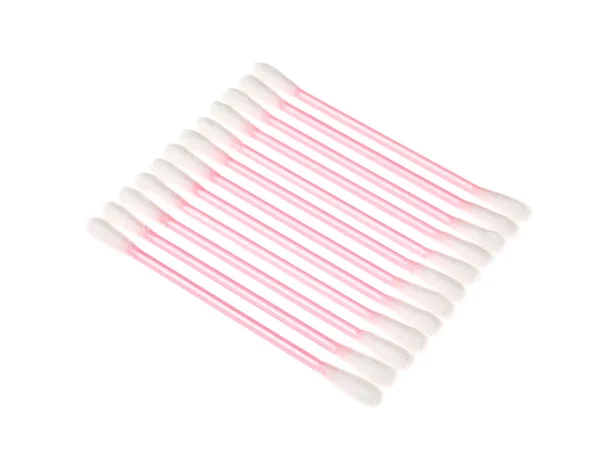 Cotton Swabs White Background — Stock Photo, Image