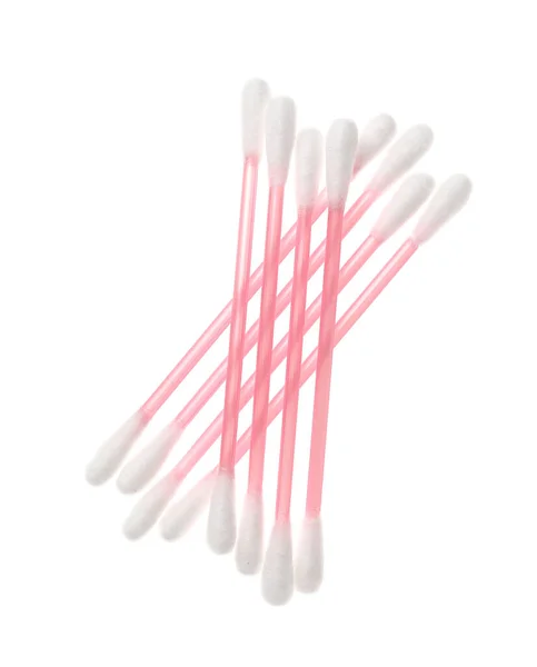 Cotton Swabs White Background — Stock Photo, Image