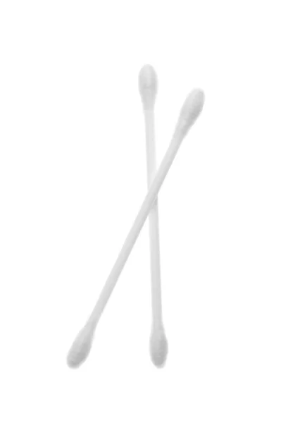 Cotton Swabs White Background — Stock Photo, Image