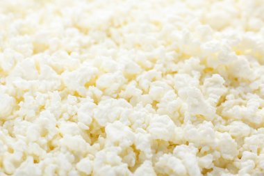 Arkaplan olarak süzme peynir, yakın plan