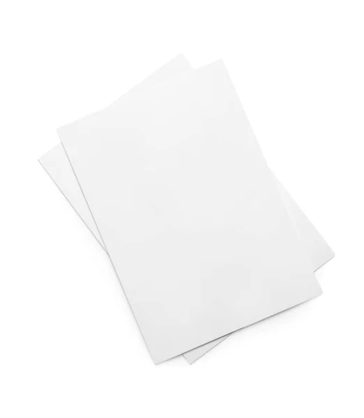 Blank Sheets Paper Light Background — Stock Photo, Image