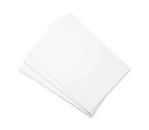 Чистые Листы Бумаги Светлом Фоне — стоковое фото