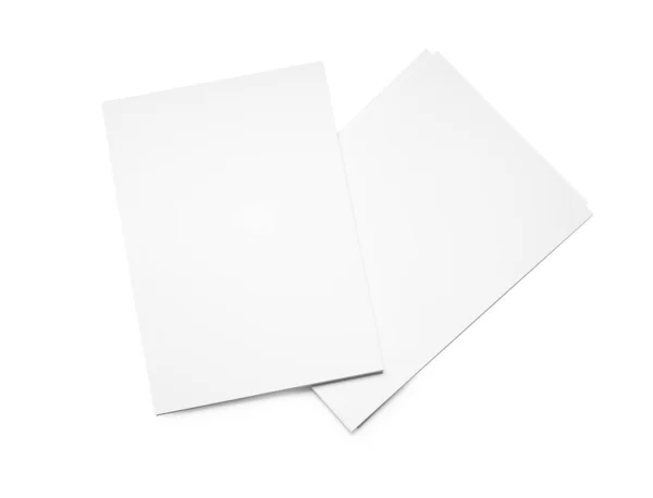 Prázdné Listy Papíru Světlém Pozadí — Stock fotografie