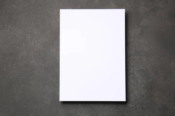 Blank Sheet Paper Dark Background — Stock Photo, Image