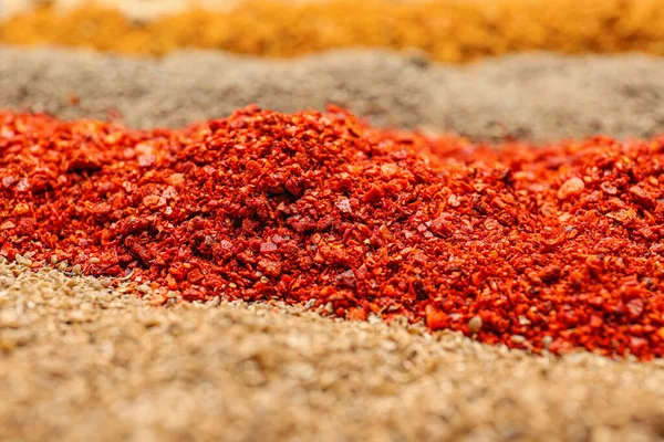 Different Spices Background Closeup — Stock Photo, Image