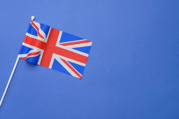 Bandeira Nacional Reino Unido Sobre Fundo Cor — Fotografia de Stock