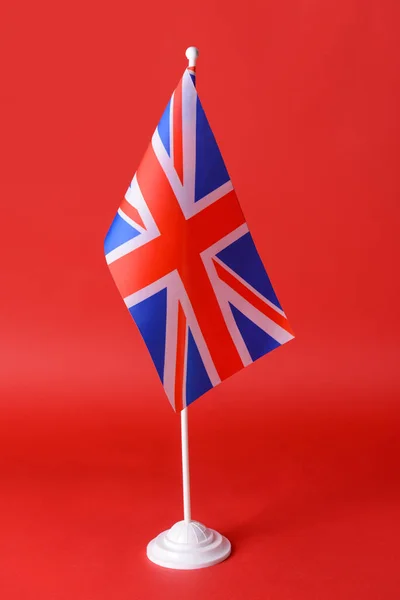 Bandeira Nacional Reino Unido Sobre Fundo Cor — Fotografia de Stock