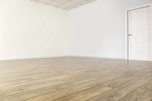 Empty Room Clean Laminate Flooring — Stock Photo, Image