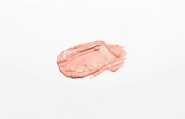 Beyaz arkaplanda kozmetik kil örneği