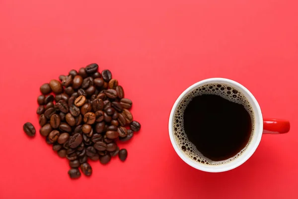Renkli Kahve Fasulye Fincanı — Stok fotoğraf