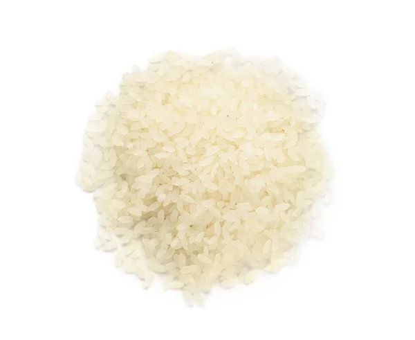 Heap Rice White Background — Stock Photo, Image
