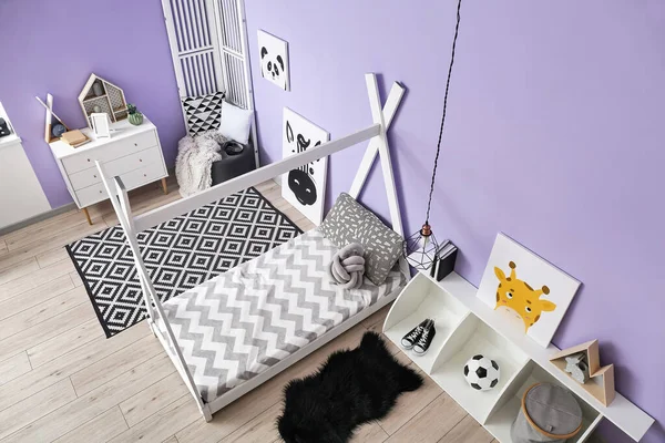 Stylish Interior Modern Children Room — Stock Photo, Image
