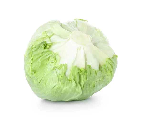 Iceberg Lettuce White Background — Stock Photo, Image