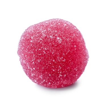 Beyaz arka planda tatlı jöle şekeri