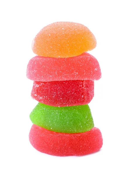 Jelly Candies White Background — Stock Photo, Image