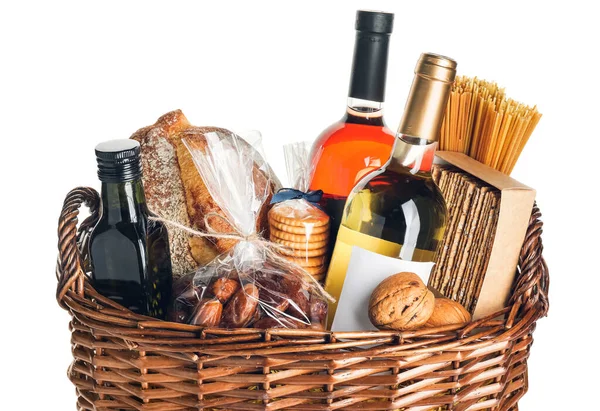 Gift Basket Products White Background — Stock Photo, Image