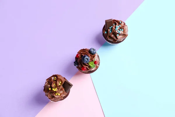 배경에 맛있는 초콜릿 — 스톡 사진