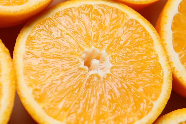 Piece Fresh Orange Fruit Closeup — Stock Photo, Image