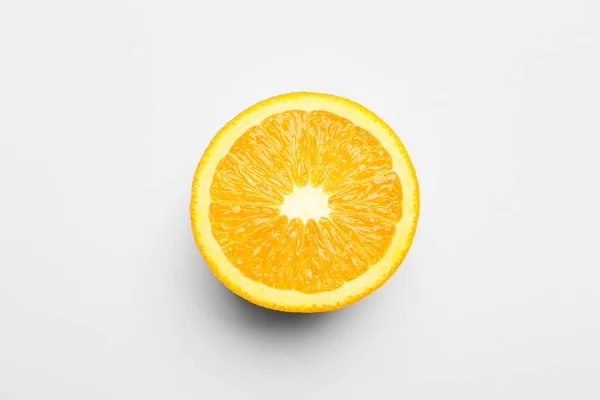 Piece Fresh Orange Fruit White Background — Stock Photo, Image