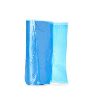 Beyaz arkaplanda çöp torbaları