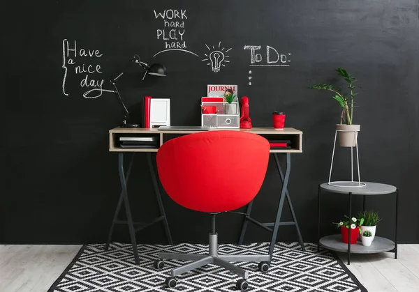 Interior Modern Room Comfortable Workplace — Stock Photo, Image