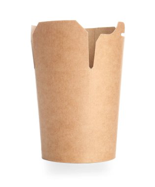 Beyaz arka planda yiyecek için boş paket