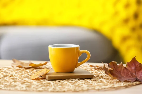 Cup Aromatic Coffee Table Room — Stock Photo, Image