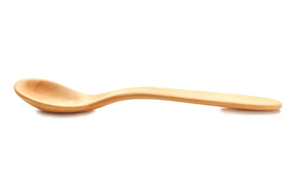 Wooden Spoon White Background — Stock Photo, Image