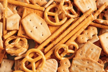 Arkaplan olarak lezzetli krakerler