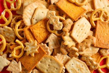 Arkaplan olarak lezzetli krakerler