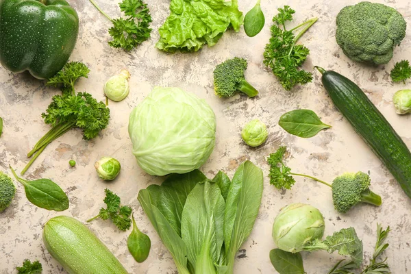 Färska Grönsaker Grunge Bakgrund — Stockfoto