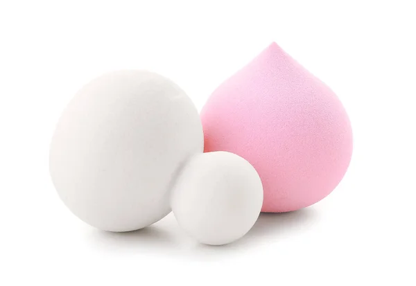 Makeup Sponges White Background — Stock Photo, Image