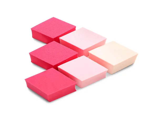 Makeup Sponges White Background — Stock Photo, Image