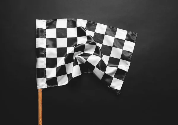 Σημαία Αγώνων Σκούρο Φόντο — Φωτογραφία Αρχείου
