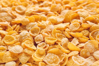 Arkaplan olarak lezzetli mısır gevreklerinin dokusu