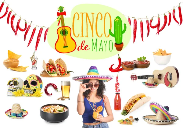 Pozdrowienia Dla Cinco Mayo Maja — Zdjęcie stockowe