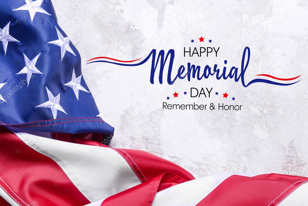 Greeting card for Memorial Day celebration