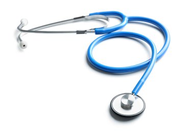 Beyaz arkaplanda modern steteskop