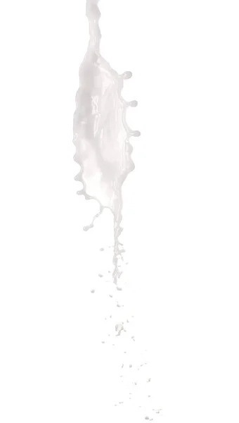 Splash Milk White Background — Stock Photo, Image