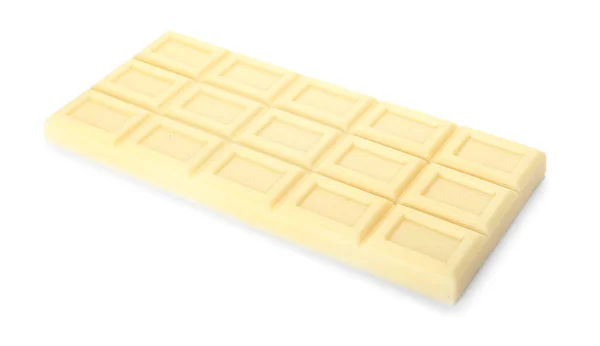 Gustoso Cioccolato Sfondo Bianco — Foto Stock