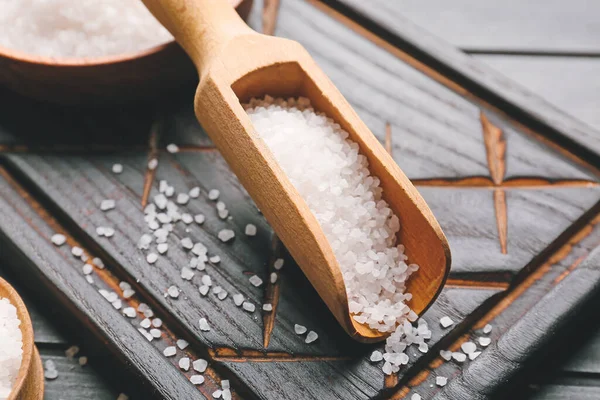 Scoop Salt Table — Stock Photo, Image