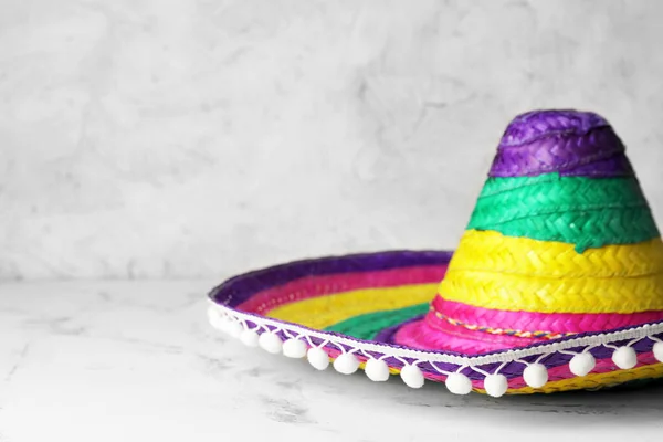 Sombrero Messicano Sfondo Chiaro — Foto Stock