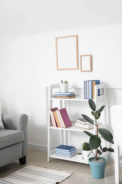 Shelf Unit Books Interior Room — Stock Photo, Image