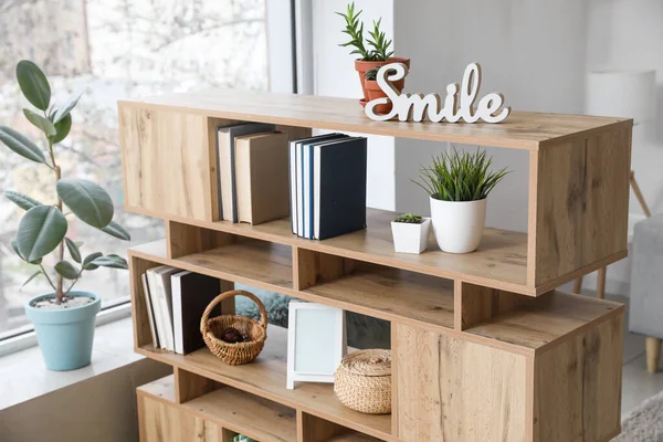 Shelf Unit Books Interior Room — Stock Photo, Image