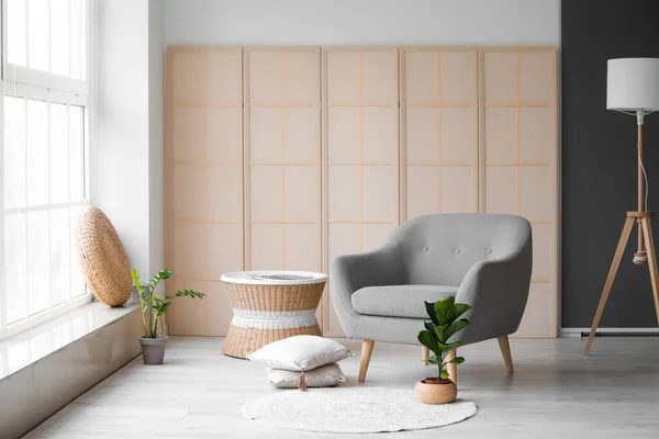 Interior Modern Room Comfortable Armchair — Stock Photo, Image