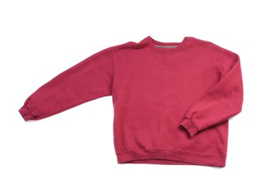 Beyaz arka planda şık kadın süveteri